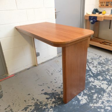 Table haute sur mesure chêne massif